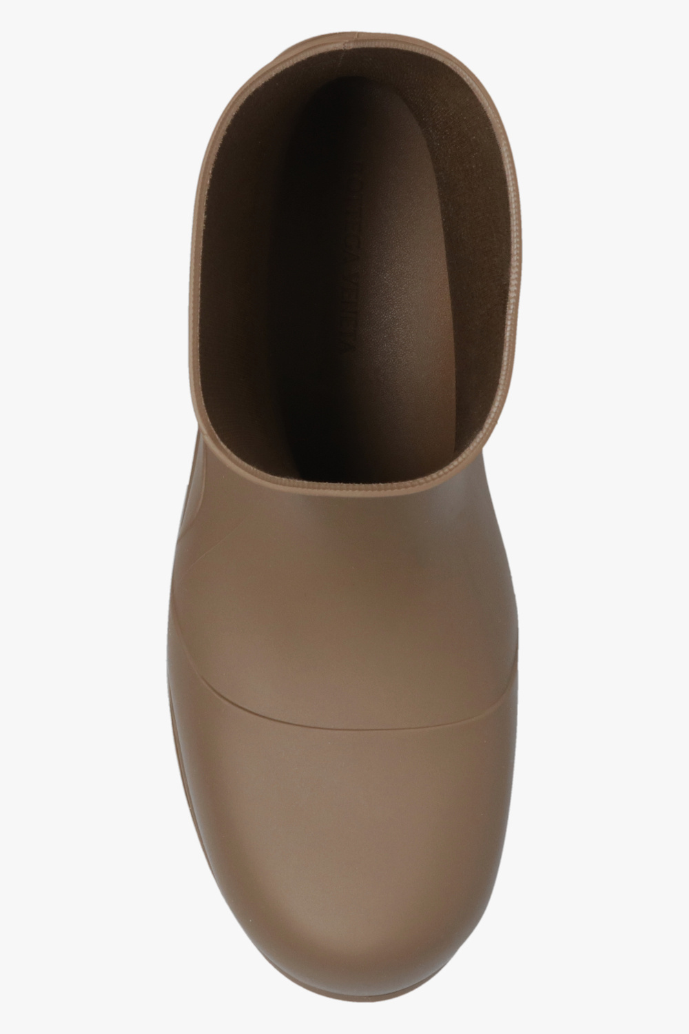 Brown 'Puddle' short rain boots Bottega Veneta